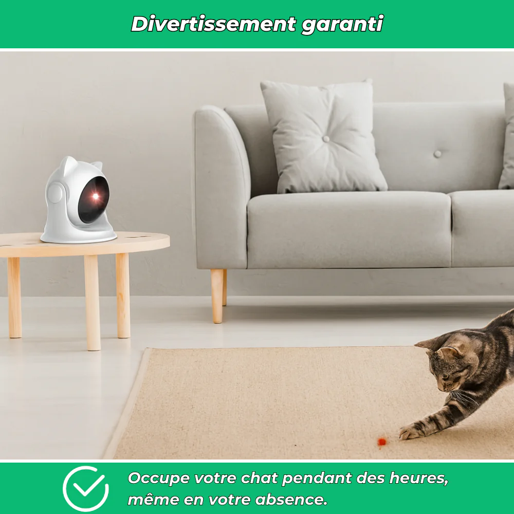 Jouet laser automatique interactif pour chats d’intérieur - Image 3
