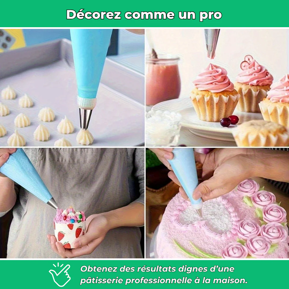 Kit complet de décoration pour gâteaux et pâtisseries - Image 3