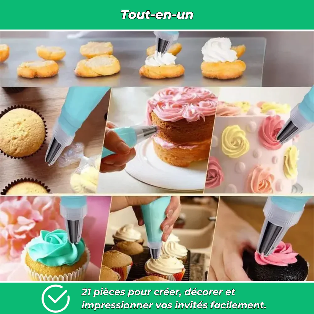 Kit complet de décoration pour gâteaux et pâtisseries - Image 4