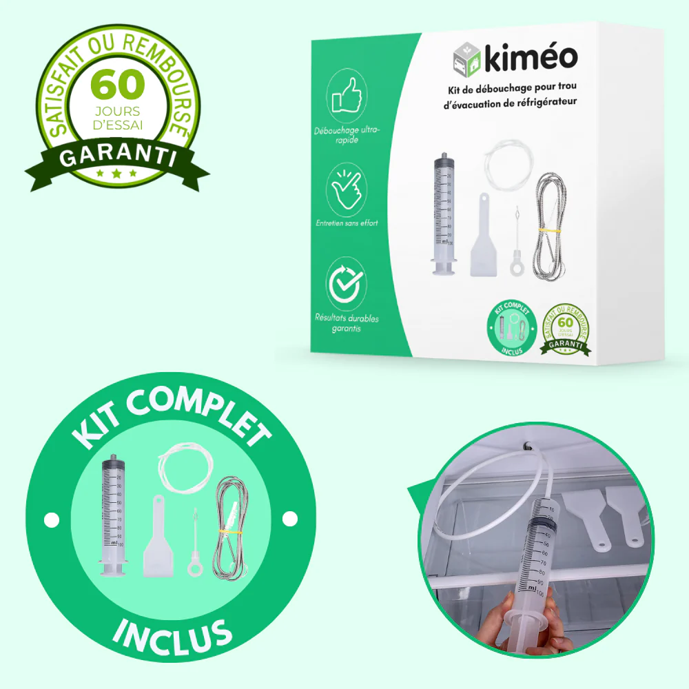 Kit de débouchage pour trou d’évacuation de réfrigérateur - Image 2