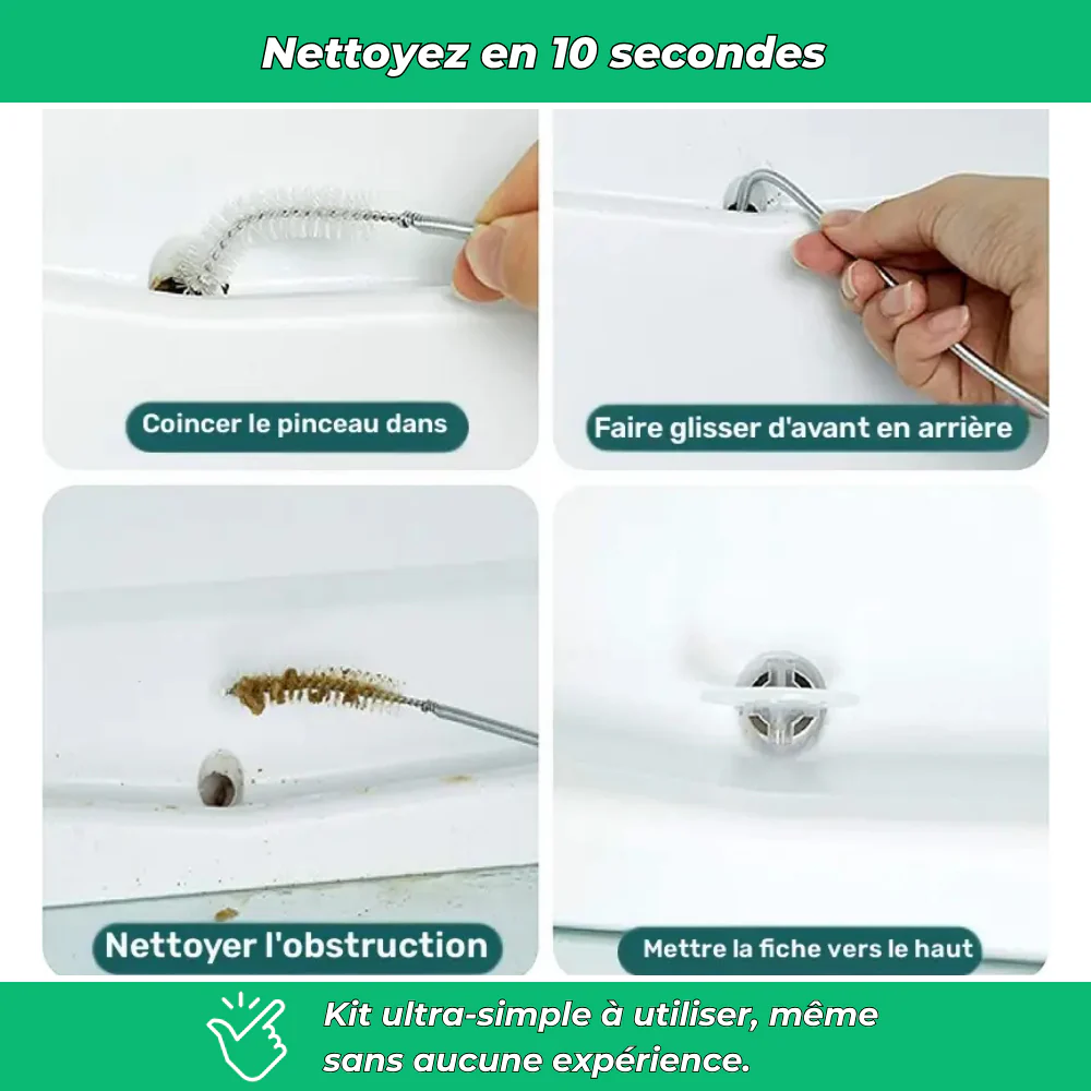 Kit de débouchage pour trou d’évacuation de réfrigérateur - Image 4