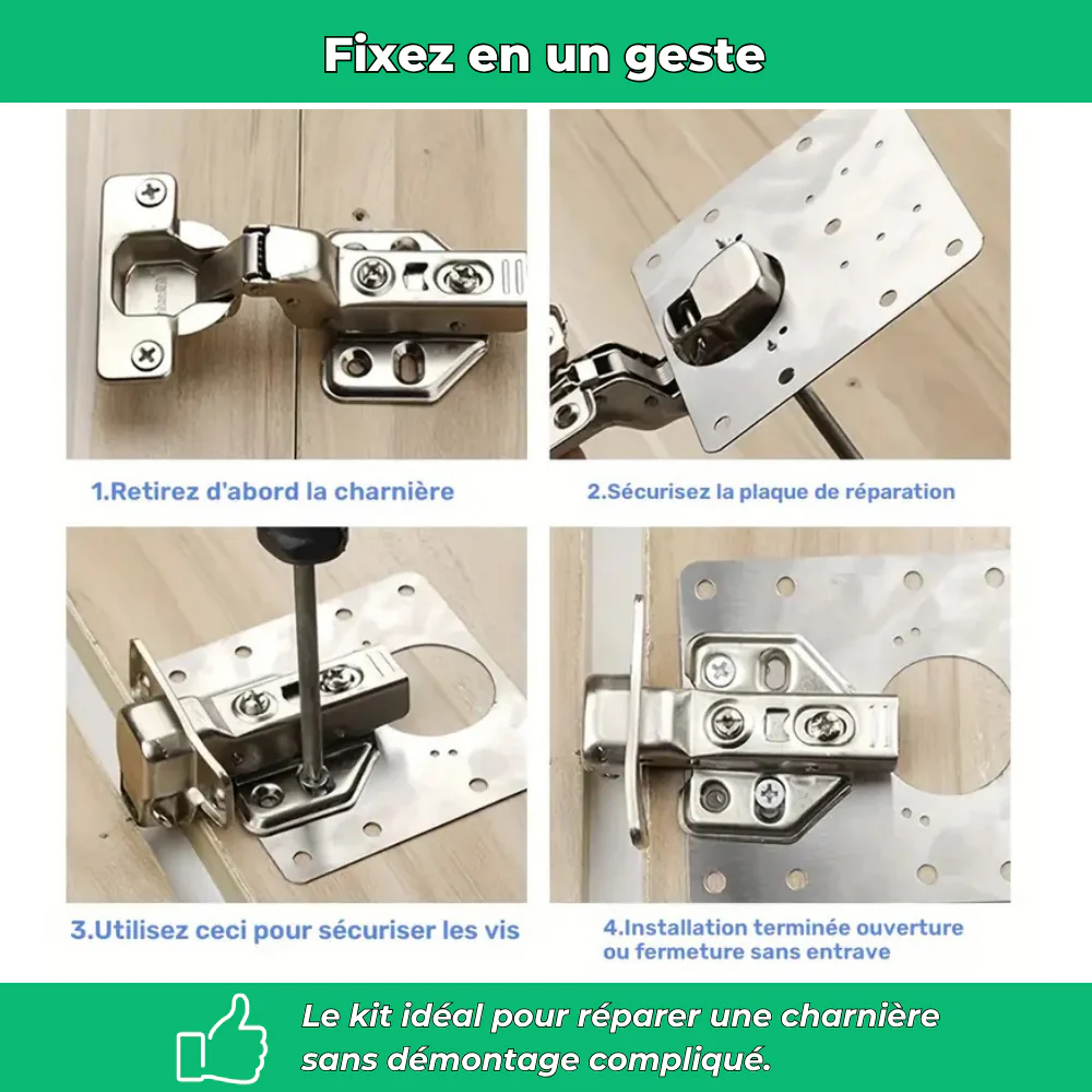 Kit de réparation pour charnières de placard - Image 3