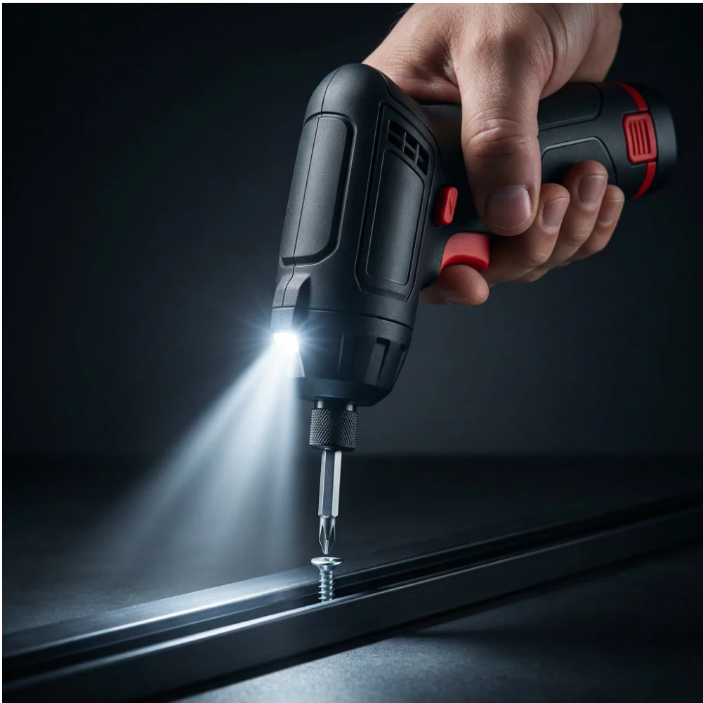 Kit de Tournevis Électrique Compact | 27 Pièces avec Embouts Rotatifs à 90° Sans Fil 3.6V - Image 4