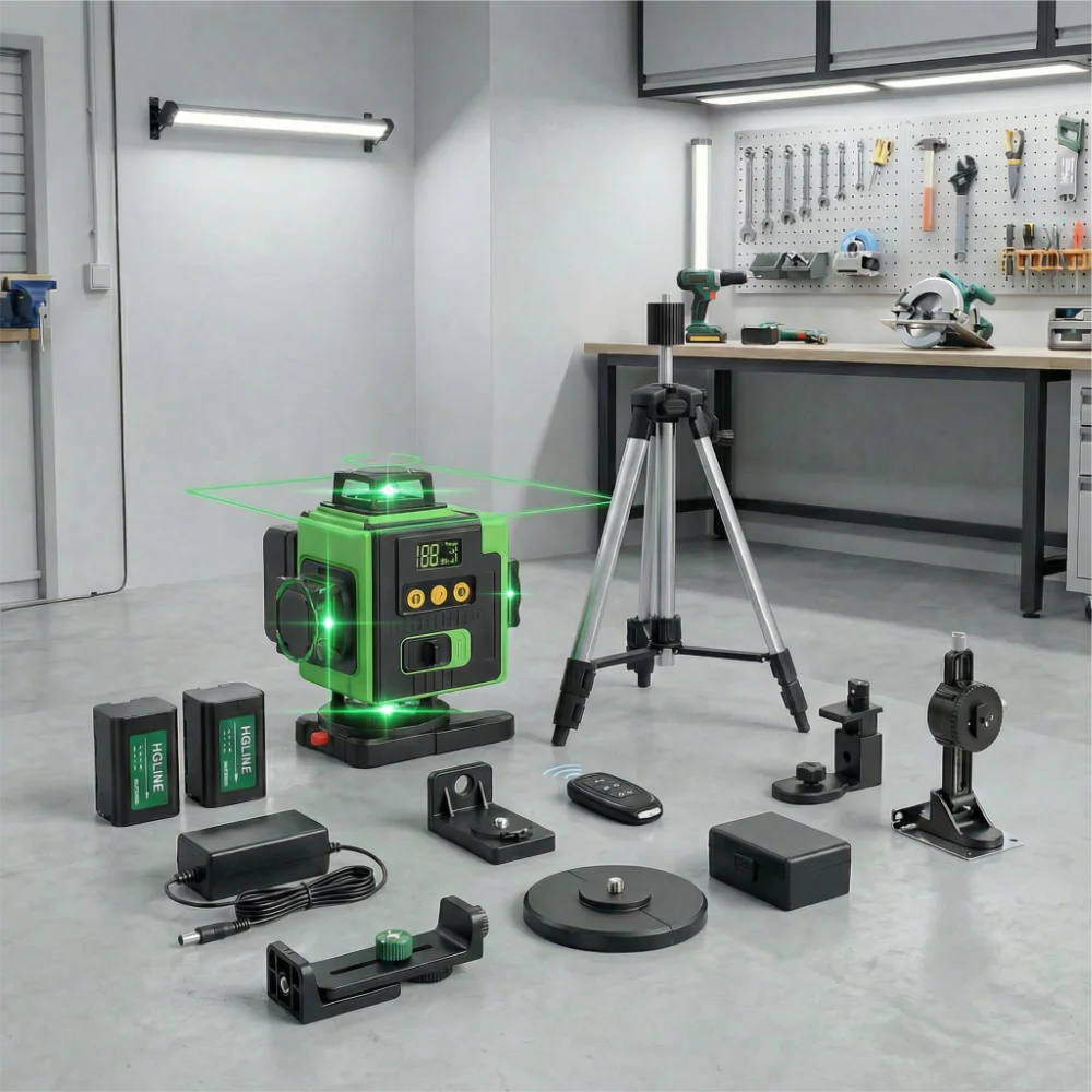 L50 PRO Niveau Laser 4D – 16 Lignes Vertes Auto-Nivelant 360° – Haute Précision Bricolage Pro - Image 2