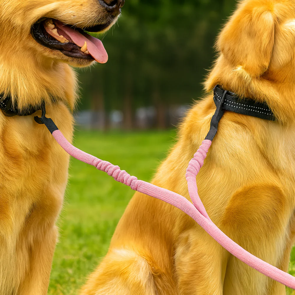 Laisse double pour chiens – Anti-enchevêtrement 360°, réglable et réfléchissante - Image 10