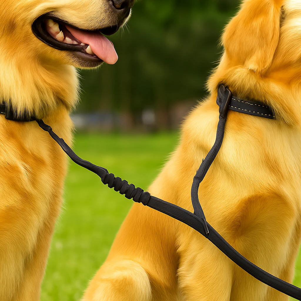 Laisse double pour chiens – Anti-enchevêtrement 360°, réglable et réfléchissante - Image 11