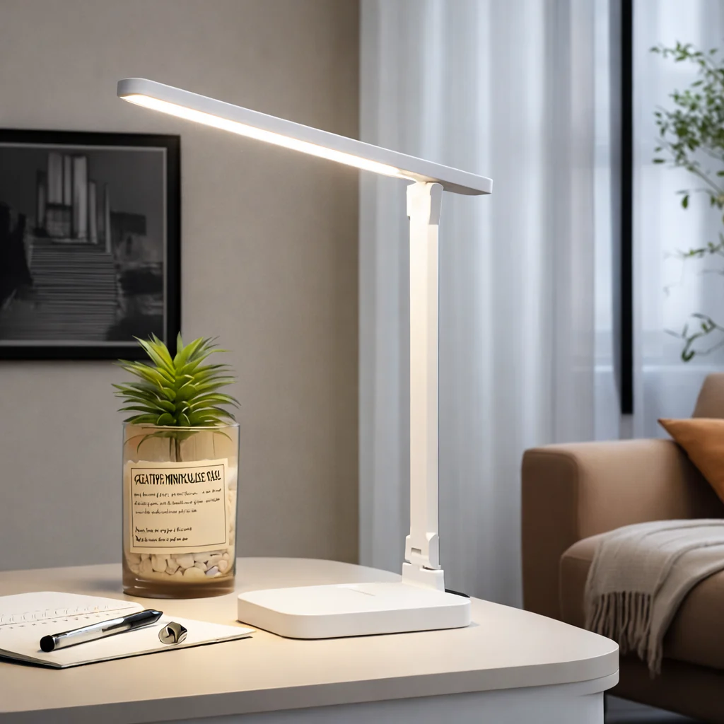 Lampe de Bureau LED à Intensité Variable – Tactile, 3 Couleurs & Luminosité Réglable - Image 2