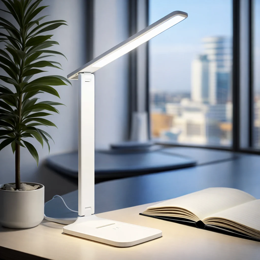 Lampe de Bureau LED à Intensité Variable – Tactile, 3 Couleurs & Luminosité Réglable - Image 3