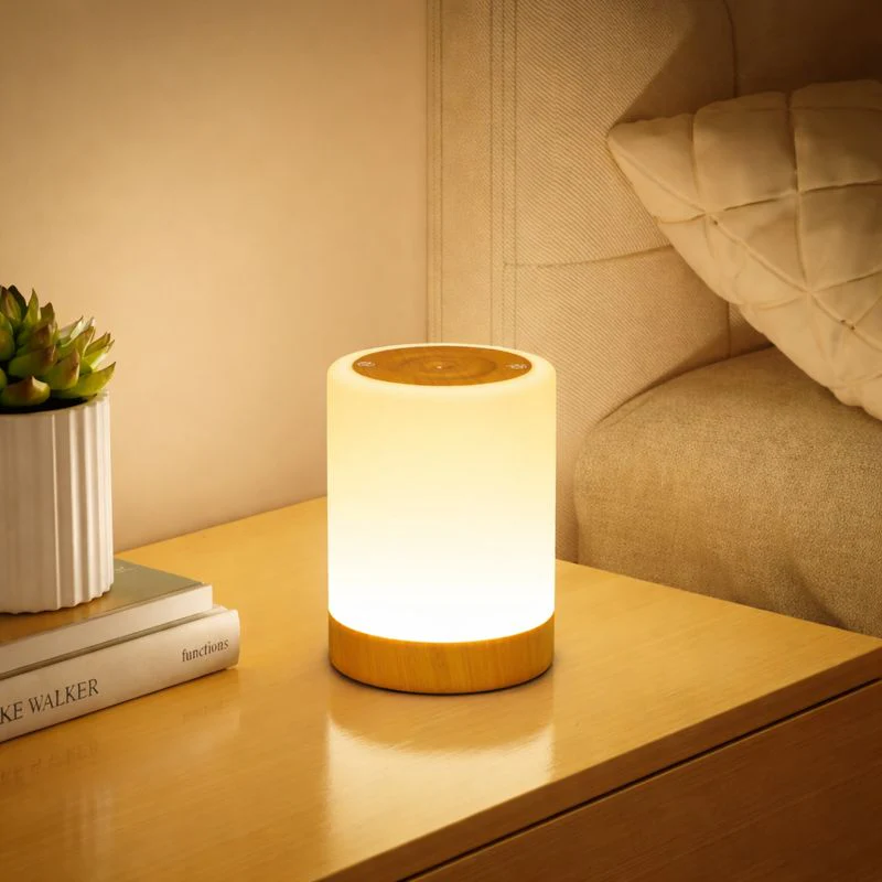Lampe de chevet tactile à intensité réglable – 256 couleurs, rechargeable USB, lampe LED portable - Image 2