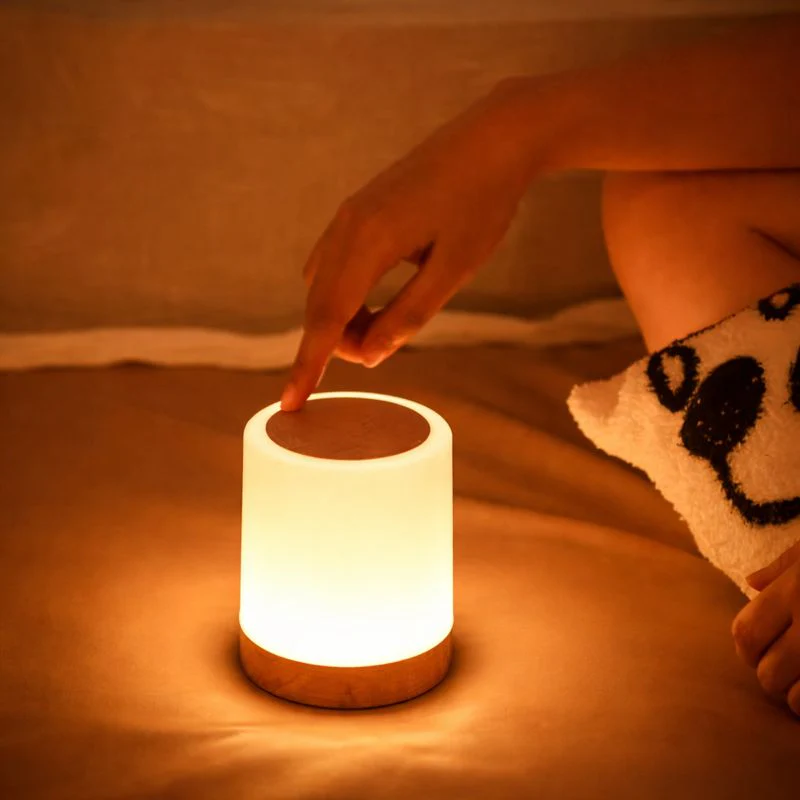 Lampe de chevet tactile à intensité réglable – 256 couleurs, rechargeable USB, lampe LED portable - Image 5
