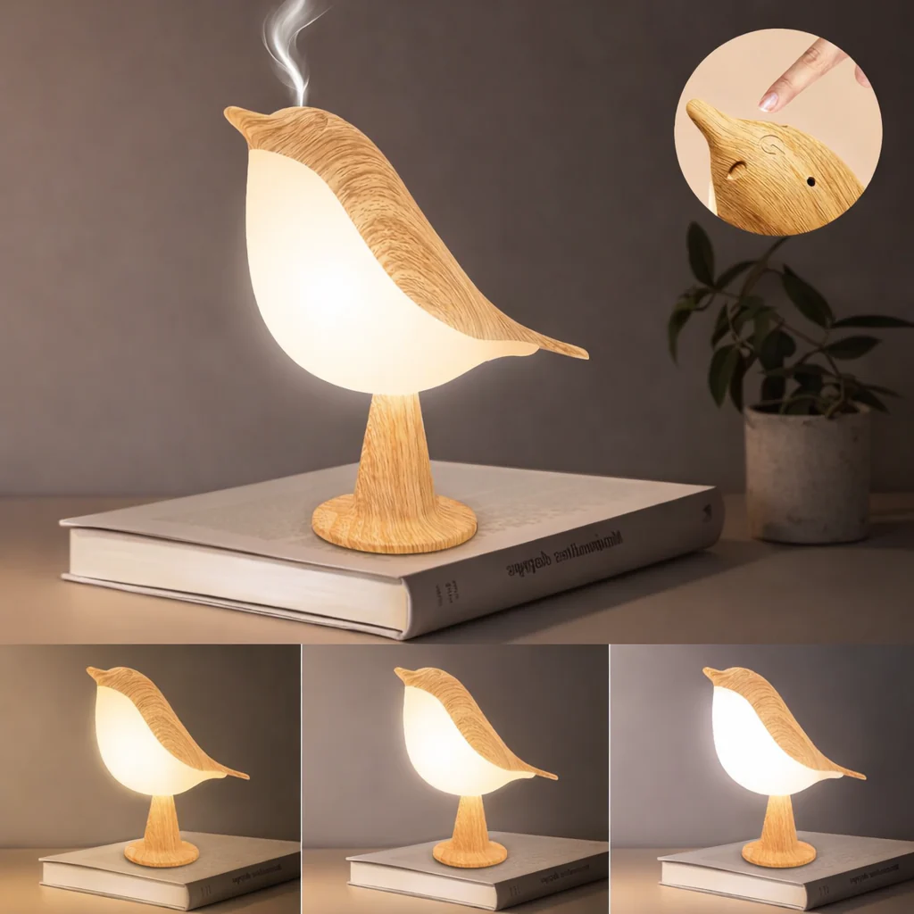 Lampe de Chevet Tactile LED | Lampe de Table Rechargeable USB avec 3 Modes d’Éclairage - Image 2