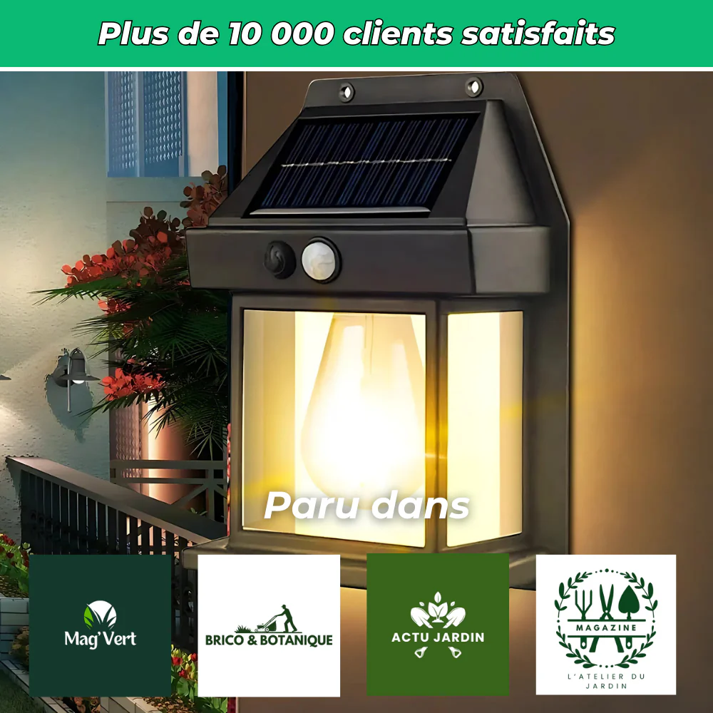 Lampe Murale Solaire à Détection – Éclairage Extérieur Écologique avec Capteur de Mouvement - Image 8