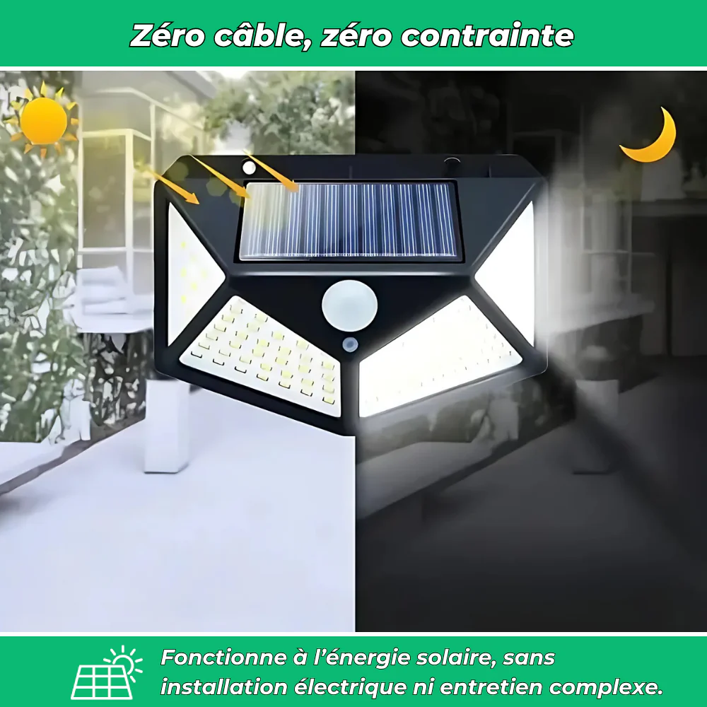 Lampe murale solaire à détection de mouvement - Image 5