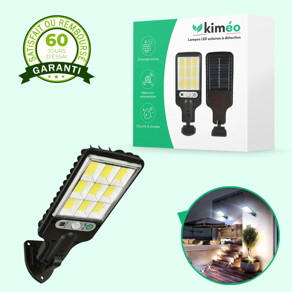 Lampe Solaire murale à Détection – Éclairage Extérieur Écologique avec Capteur de Mouvement - Image 3