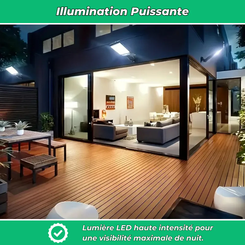 Lampe Solaire murale à Détection – Éclairage Extérieur Écologique avec Capteur de Mouvement - Image 6