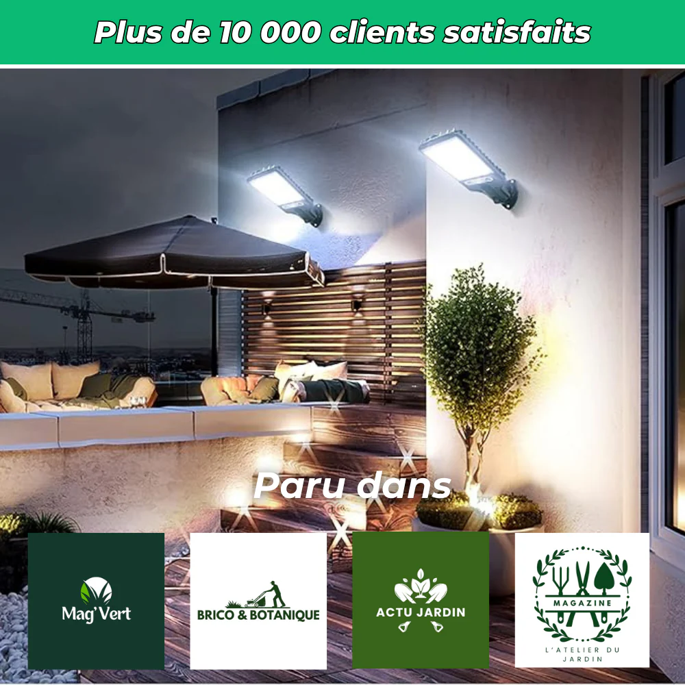 Lampe Solaire murale à Détection – Éclairage Extérieur Écologique avec Capteur de Mouvement - Image 7