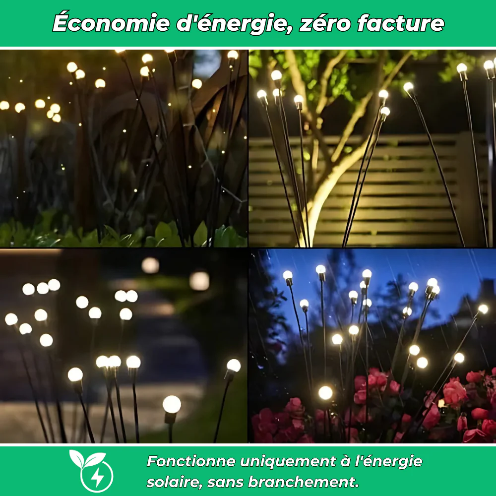 Lampes Lucioles à Énergie Solaire – Éclairage Décoratif et Écologique pour Jardin et Terrasse - Image 8
