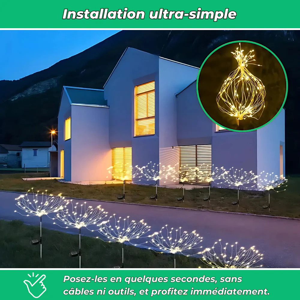 Lampes Solaires Décoratives – Lumière Élégante et Autonome pour Vos Soirées en Extérieur - Image 5