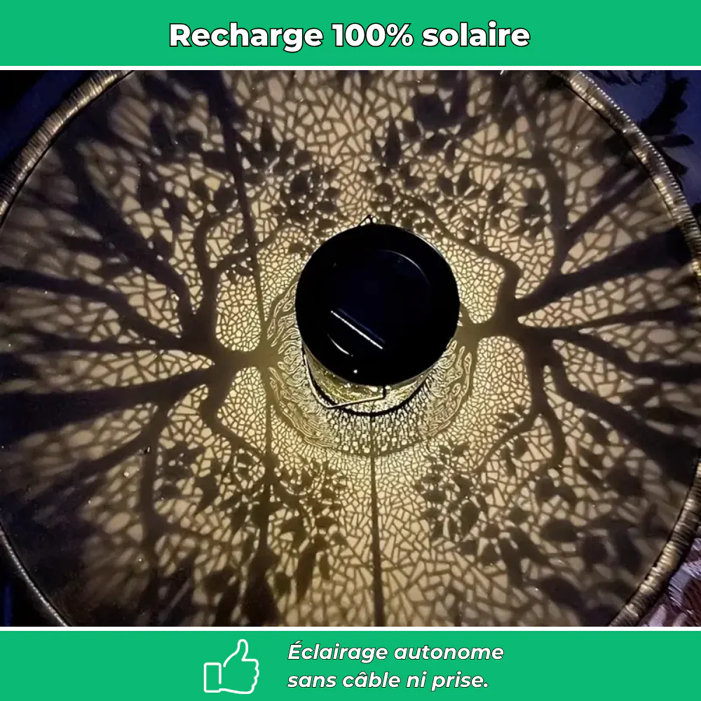 Lanterne solaire suspendue – Ambiance chaleureuse et durable pour vos extérieurs - Image 4