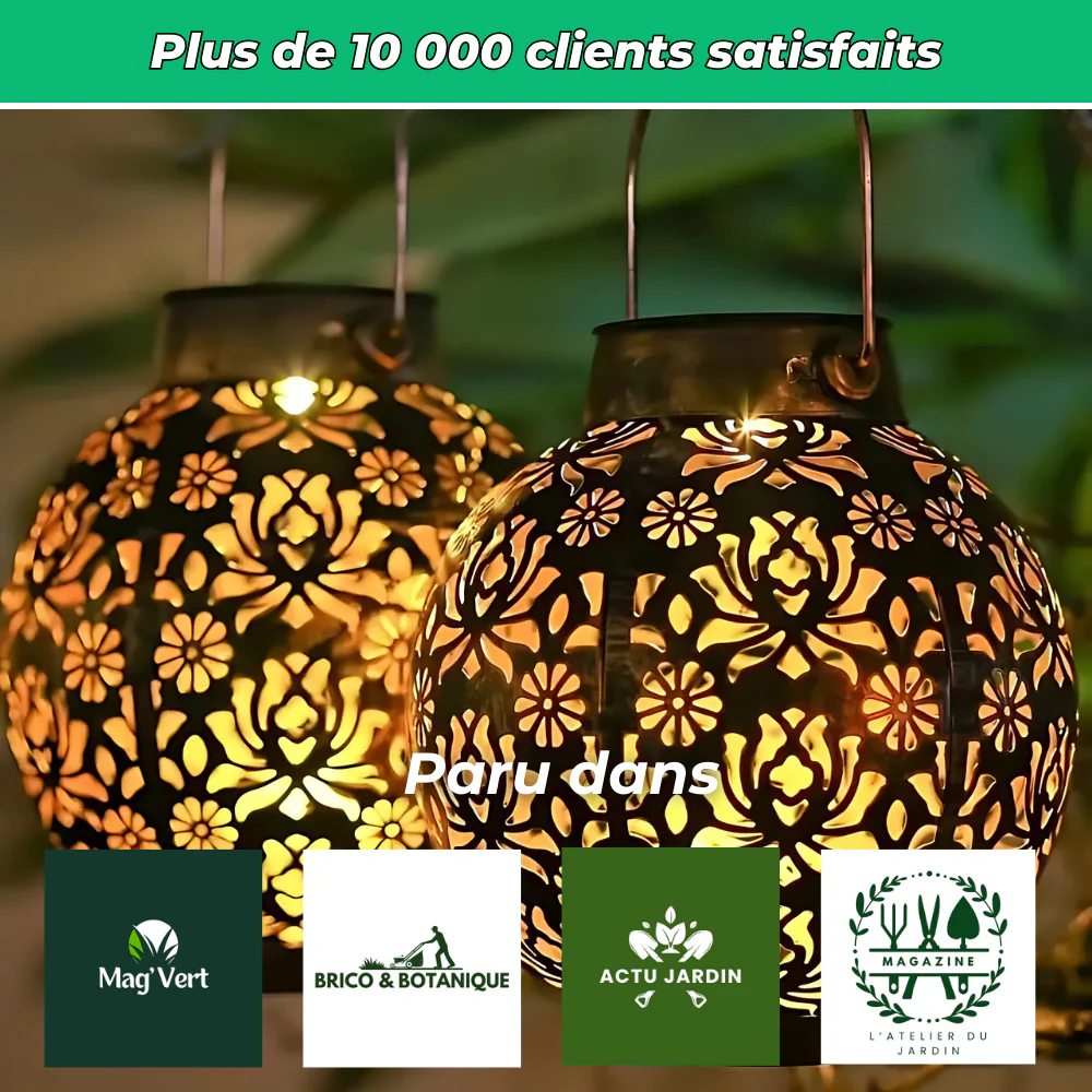 Lanterne Solaire Suspendue Décorative Étanche – Éclairage Extérieur Écologique et Design - Image 6