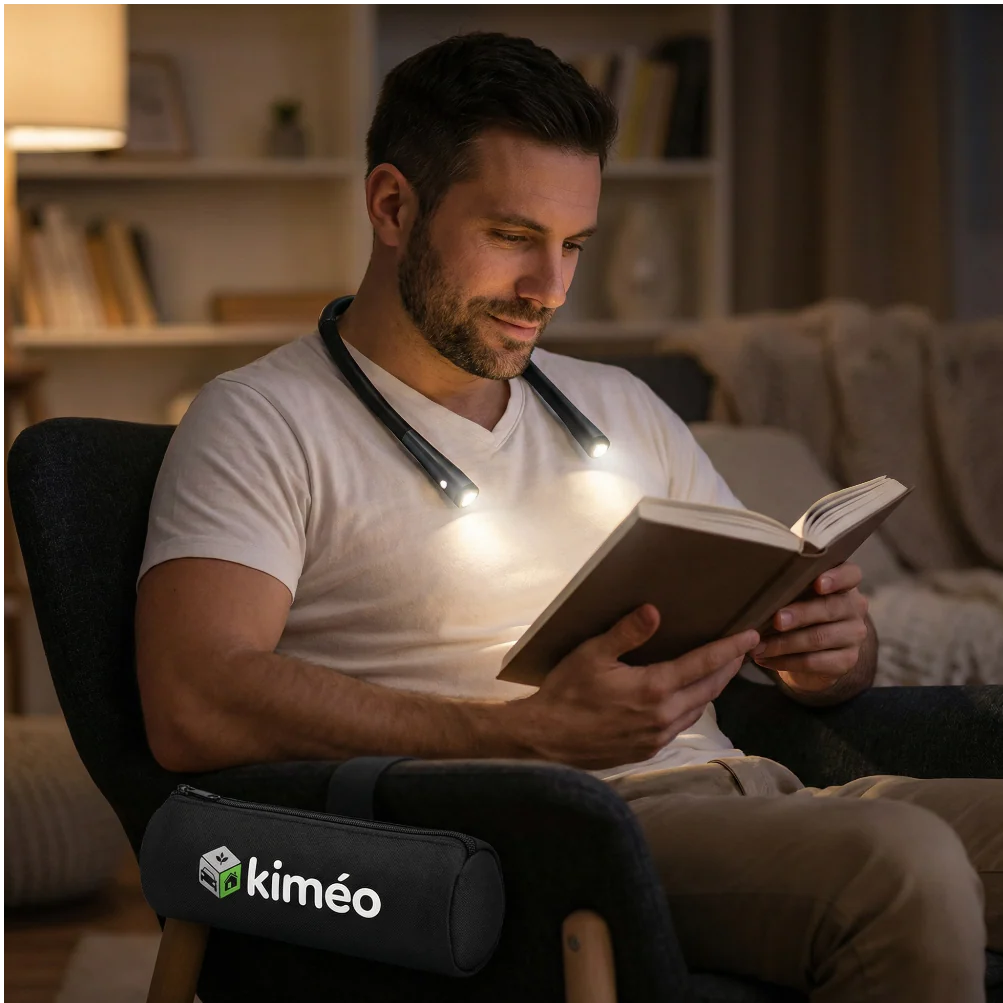 Lectura | Lampe de lecture cou rechargeable LED réglable mains libres - Image 2