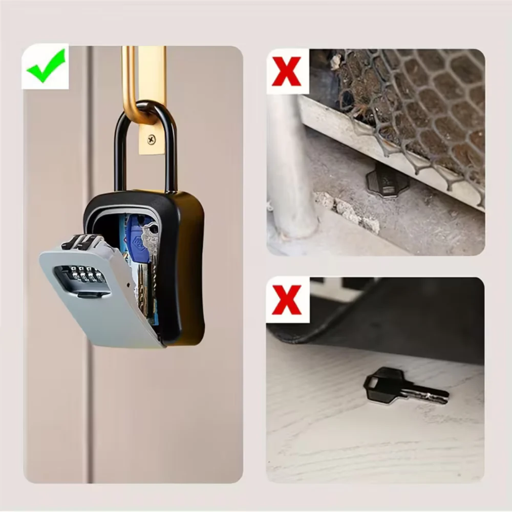 Locker’PRO – Boîte à clés extérieure sécurisée à crochet, code à 4 chiffres - Image 4