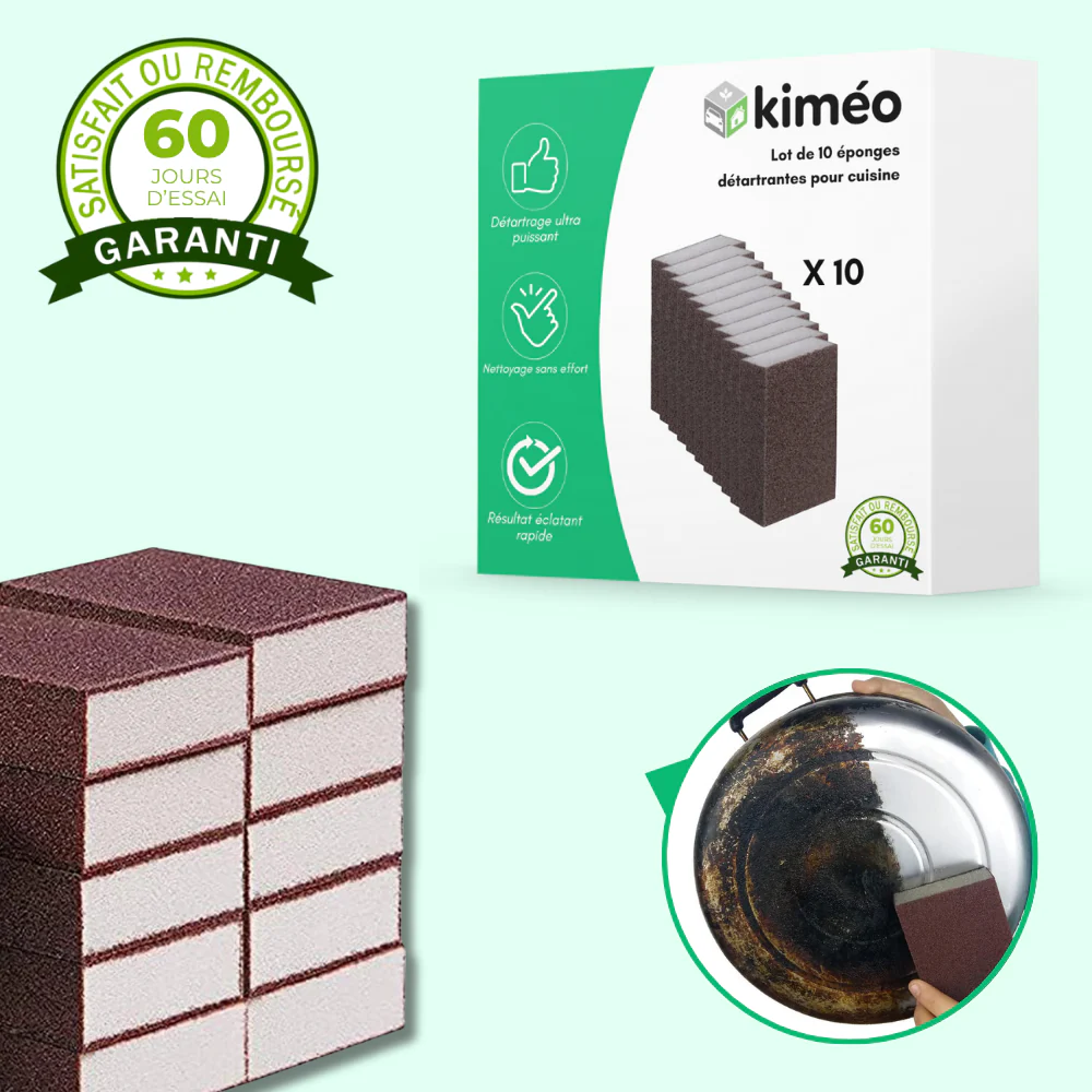 Lot de 10 éponges magiques détartrantes pour cuisine - Image 2