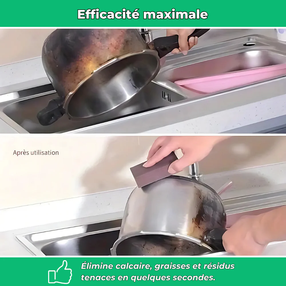 Lot de 10 éponges magiques détartrantes pour cuisine - Image 3