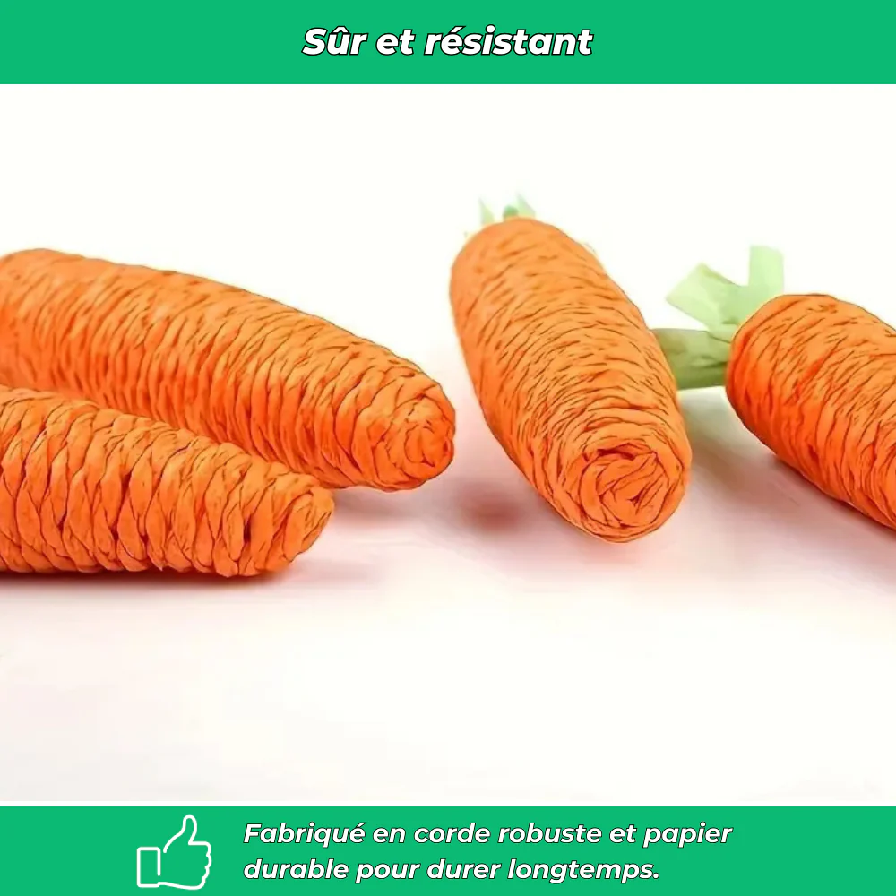 Lot de 2 jouets carotte pour chat – interactifs avec cloche intégrée - Image 5