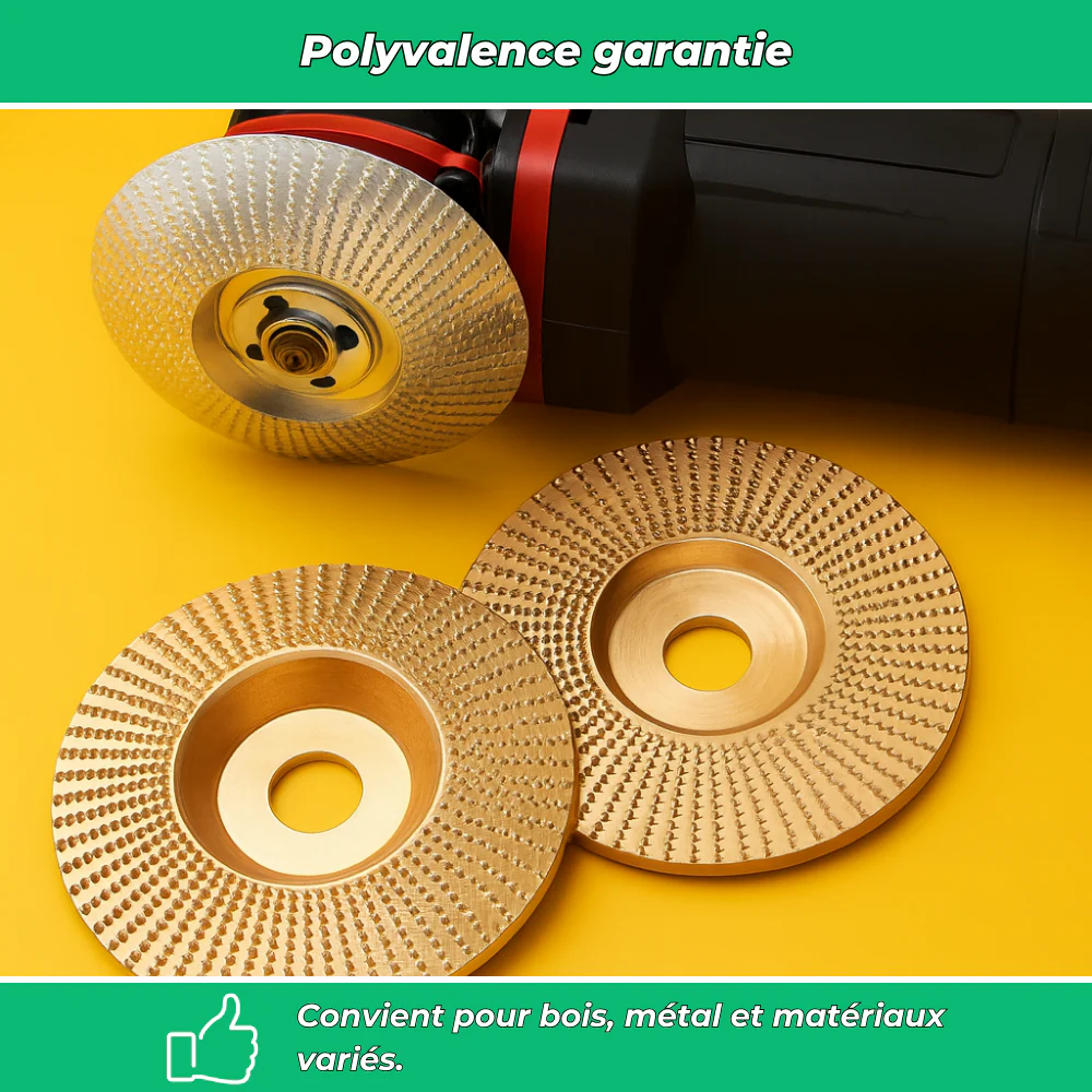 Lot de 3 disques de meulage 100 mm pour bois et métal, multifonction meuleuse - Image 5