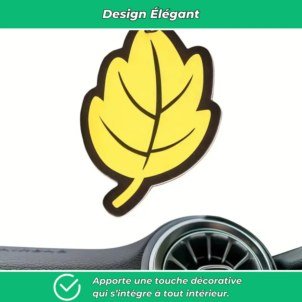Lot de désodorisants voiture en forme de feuille - Image 4