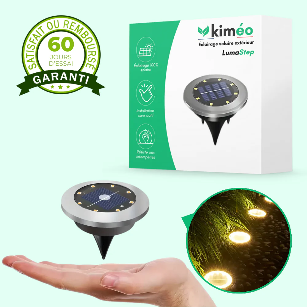 LumaStep – Éclairage solaire extérieur pour marches et bordures - Image 3
