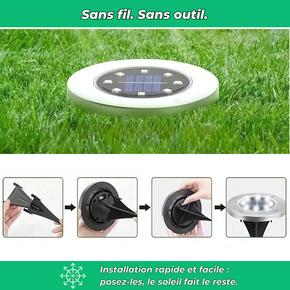 LumaStep – Éclairage solaire extérieur pour marches et bordures - Image 5