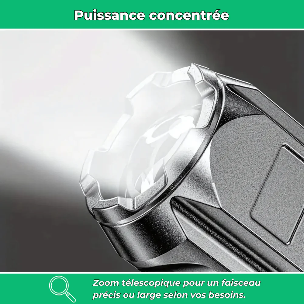 LuminoX – Lampe torche puissante à zoom télescopique - Image 3