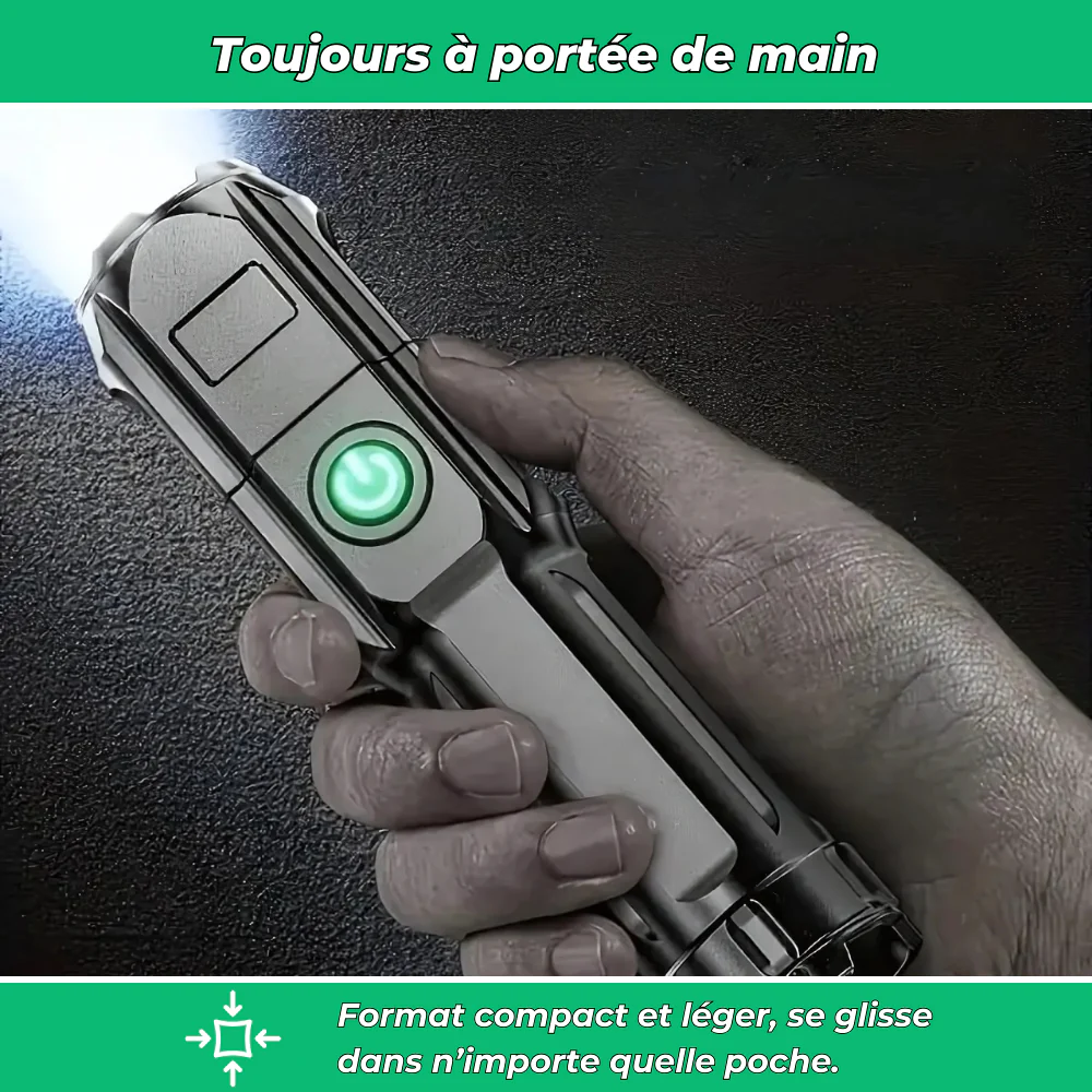 LuminoX – Lampe torche puissante à zoom télescopique - Image 4