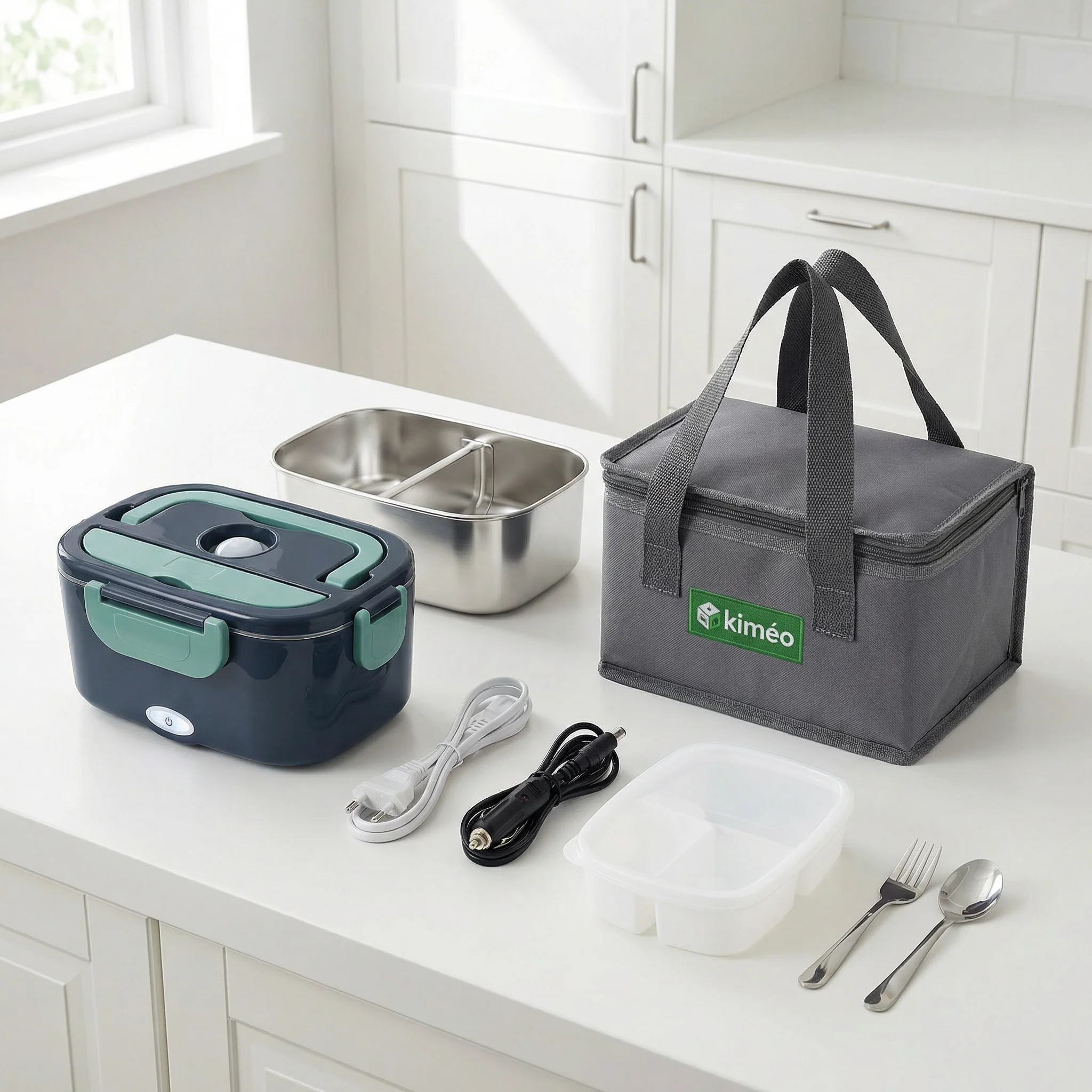 Lunch Box Chauffante Électrique | Boîte à Déjeuner Repas Chaud Partout | Voiture, Bureau et Maison Portable