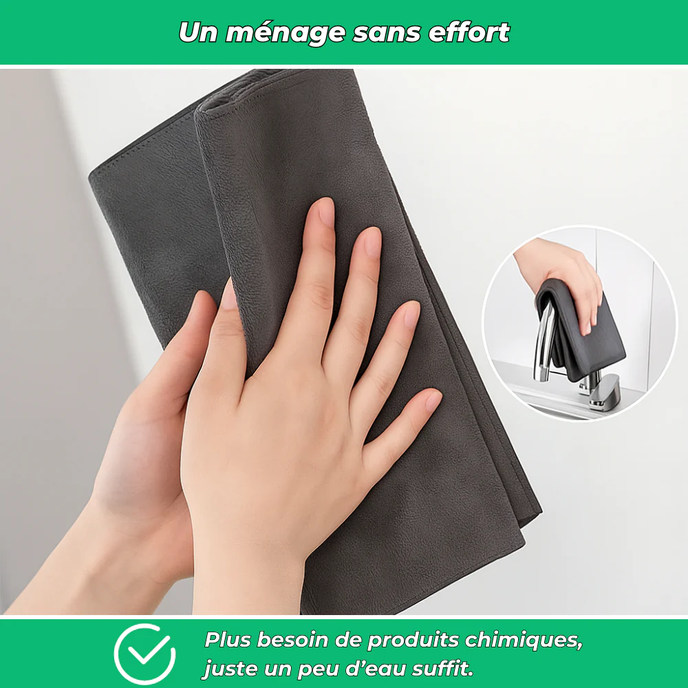MagicClean | Chiffon microfibre ultra-absorbant | Anti-traces et anti-calcaire - Image 6