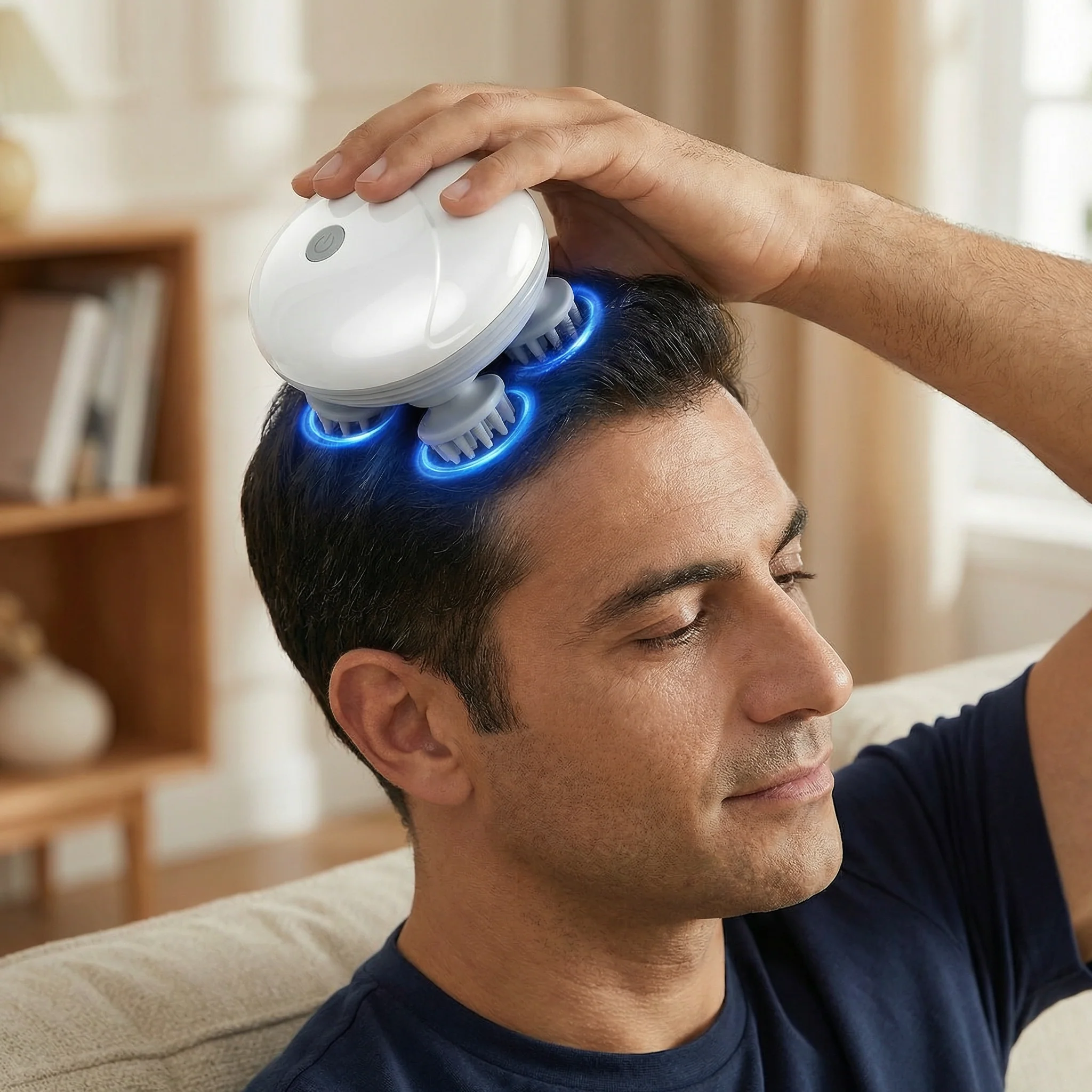 Masseur de dos et de cuir chevelu électrique portable rechargeable Soulage les raideurs musculaires massage profond - Image 2