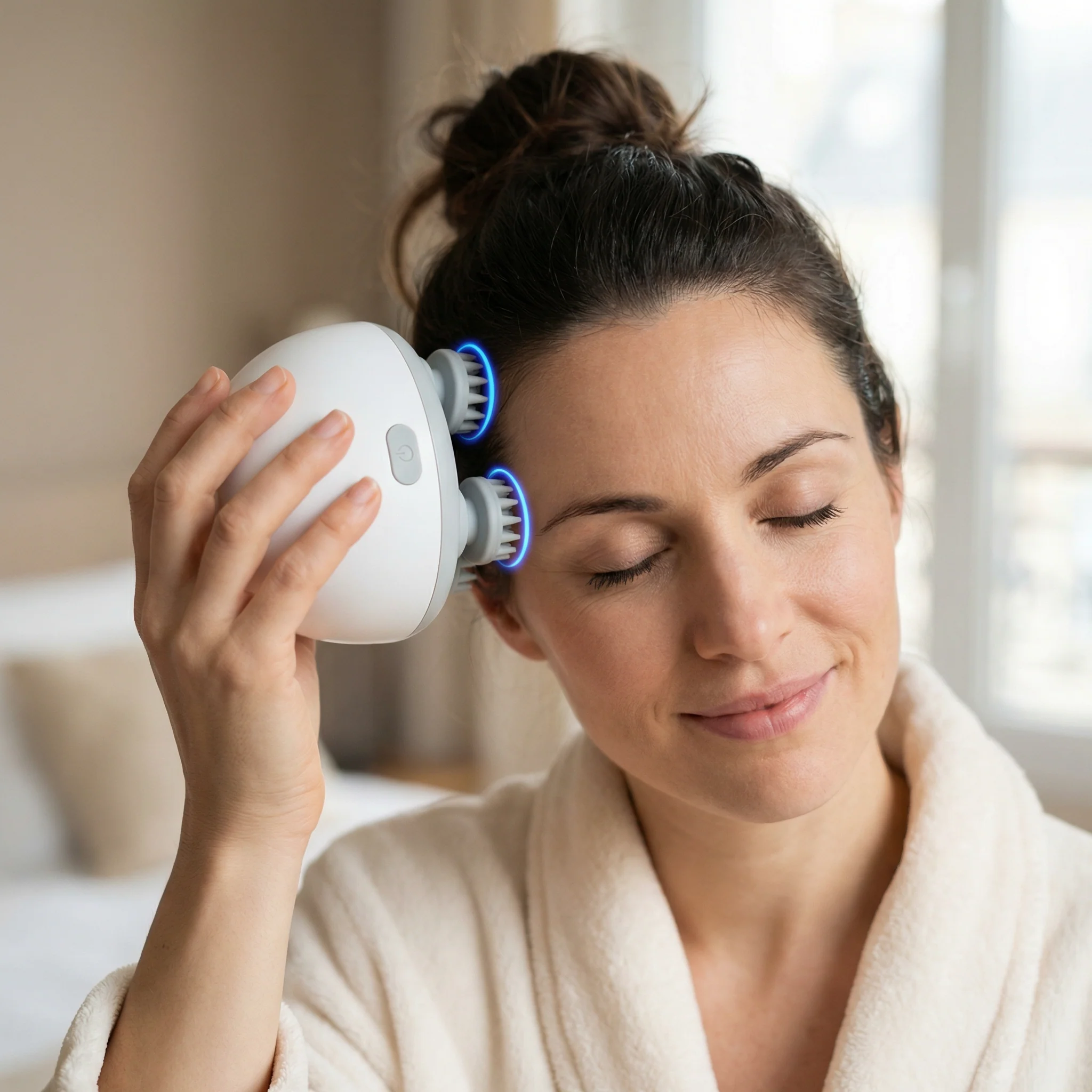 Masseur de dos et de cuir chevelu électrique portable rechargeable Soulage les raideurs musculaires massage profond - Image 3