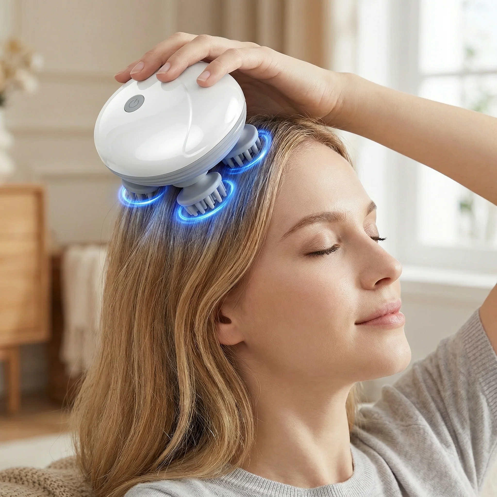 Masseur de dos et de cuir chevelu électrique portable rechargeable Soulage les raideurs musculaires massage profond - Image 4