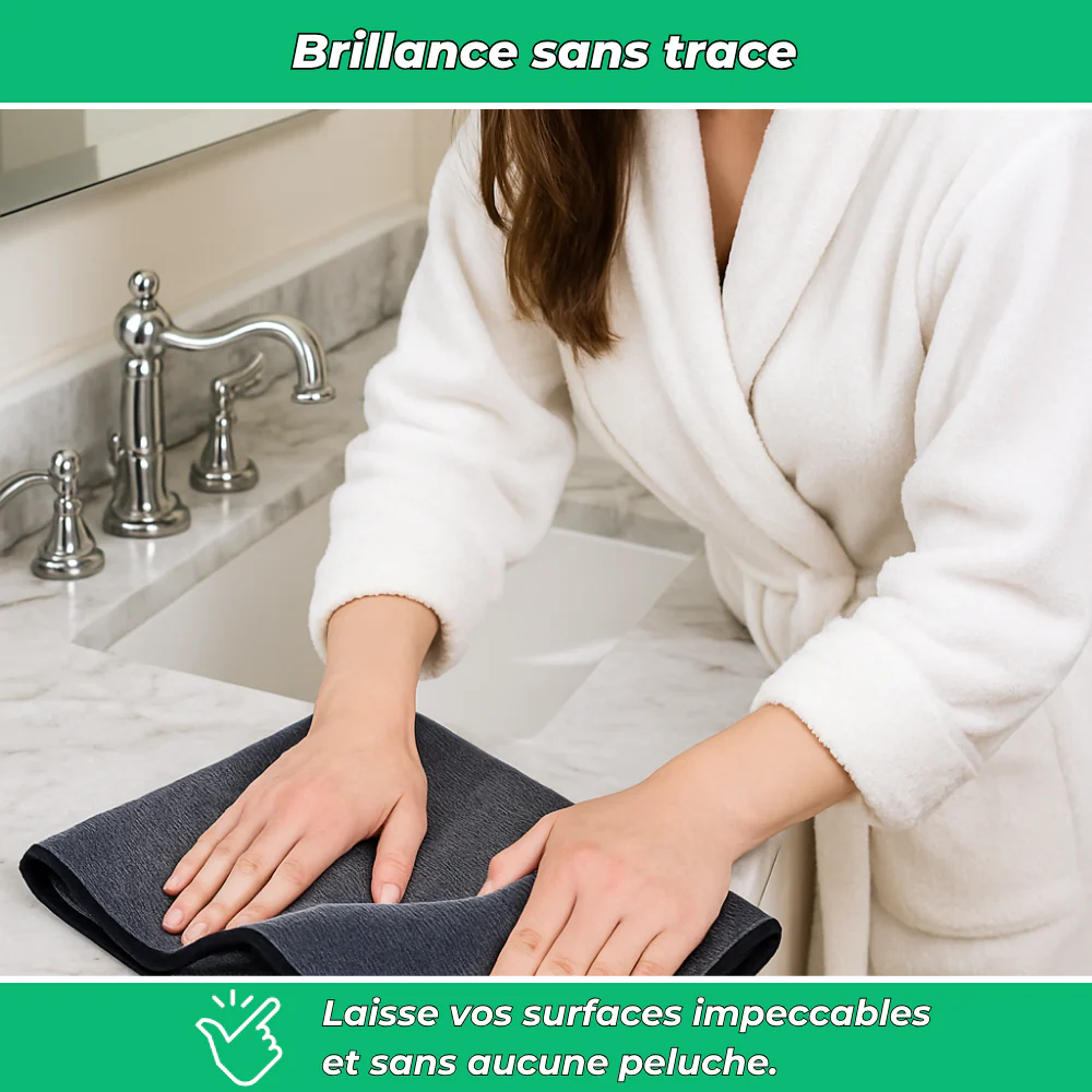 MaxiClean – Chiffon microfibre XXL ultra-absorbant anti-calcaire - Image 4