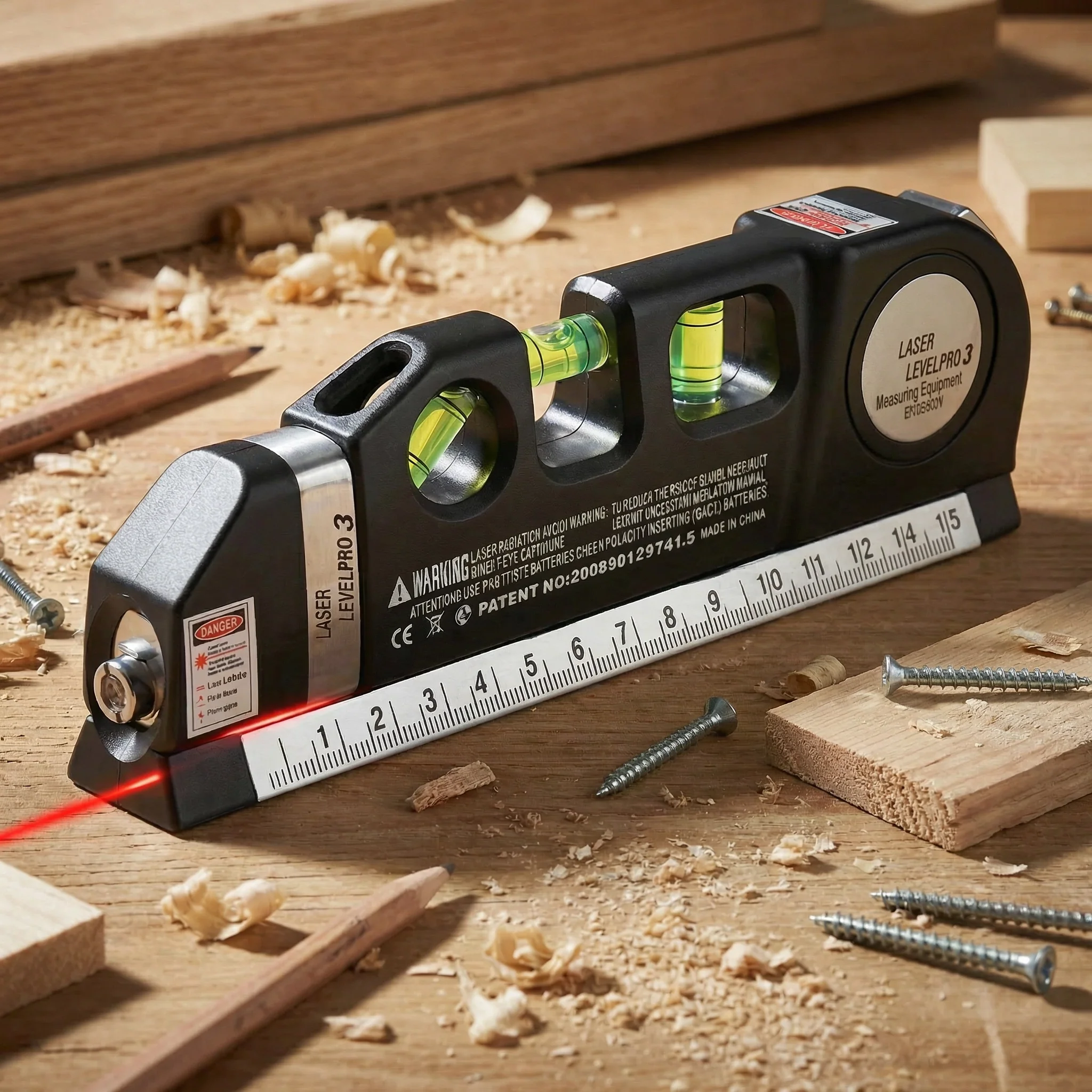 Mètre Laser Multifonction avec Niveau et Ruban Intégré – Mesures Précises & Faciles pour Bricolage - Image 2