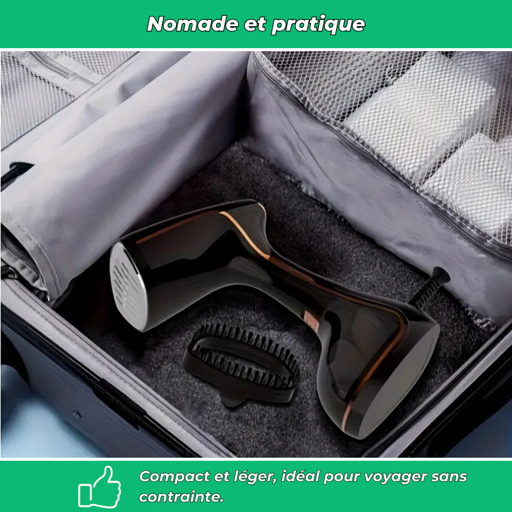 Défroisseur vapeur portable LED 2025 chauffage rapide 9s 3 niveaux réglables - Image 5