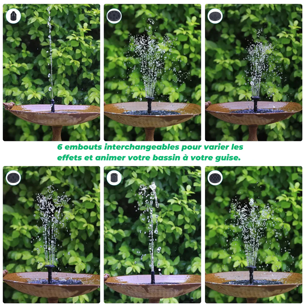 AquaSun™ | Fontaine Solaire Autonome | Embellit et Dynamise Votre Jardin en un Instant - Image 7