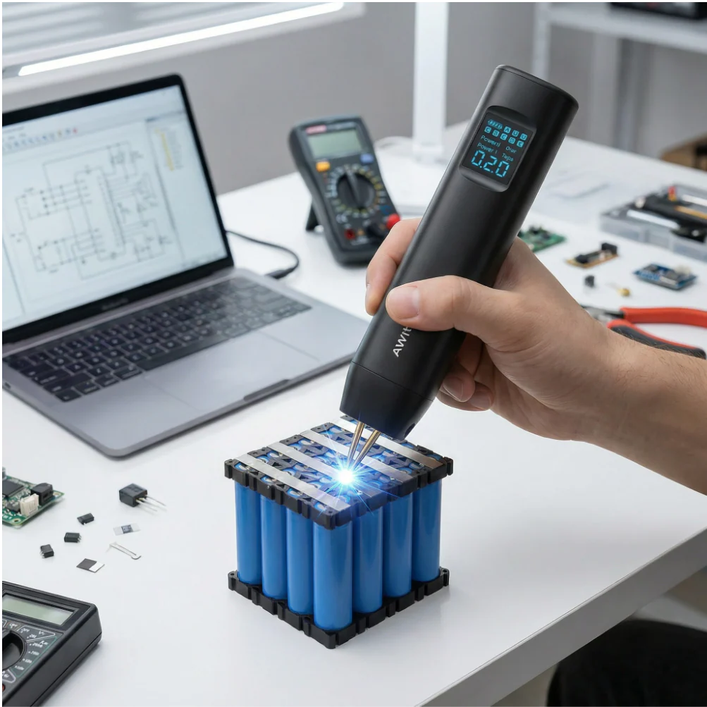 Mini Soudeuse par Points Portable 18650 | Réglage 90 Niveaux de Puissance | Machine de Soudage Batterie Nickel - Image 3