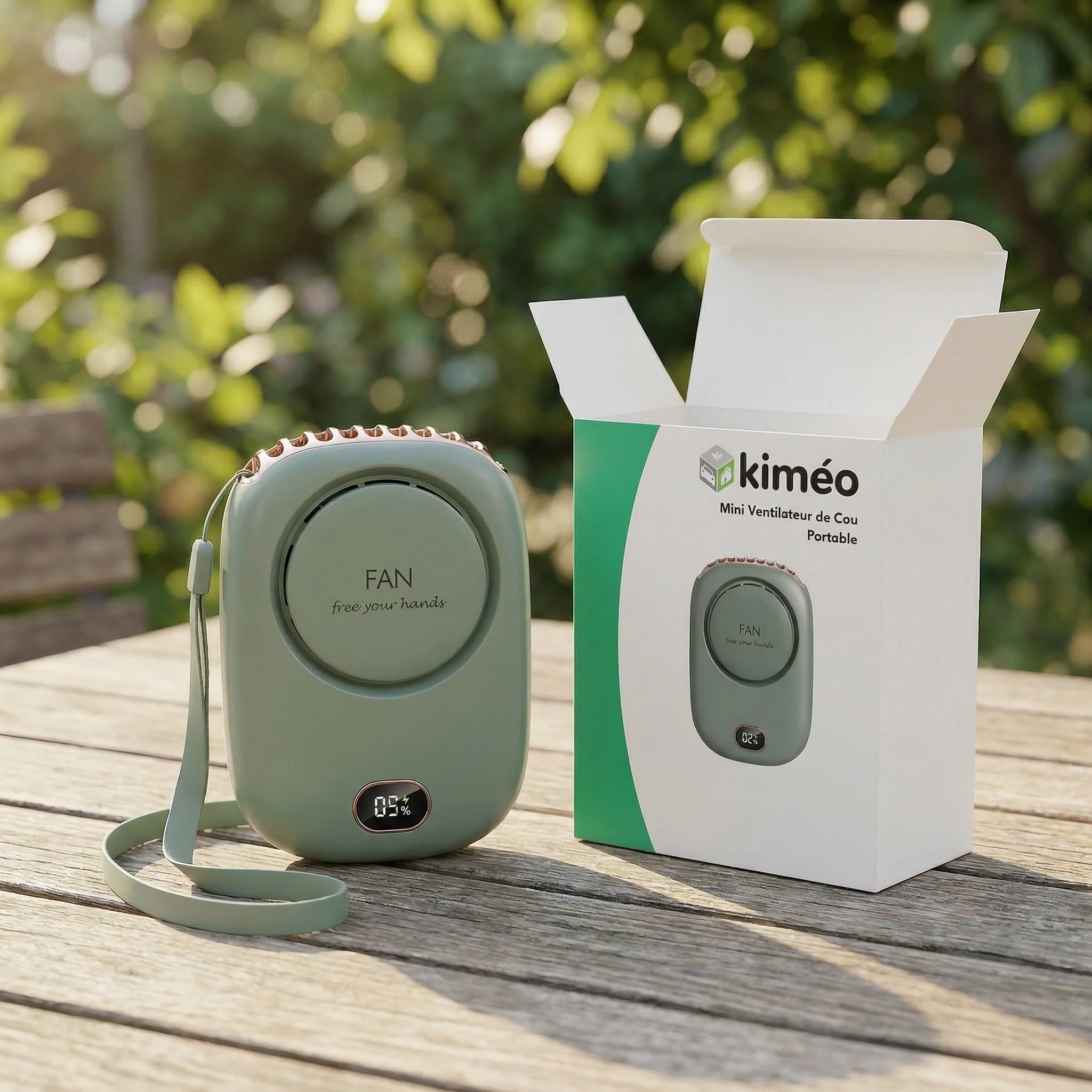 Mini Ventilateur de Cou Portable Rechargeable USB | Silencieux, Léger et Mains Libres pour Été et Voyage