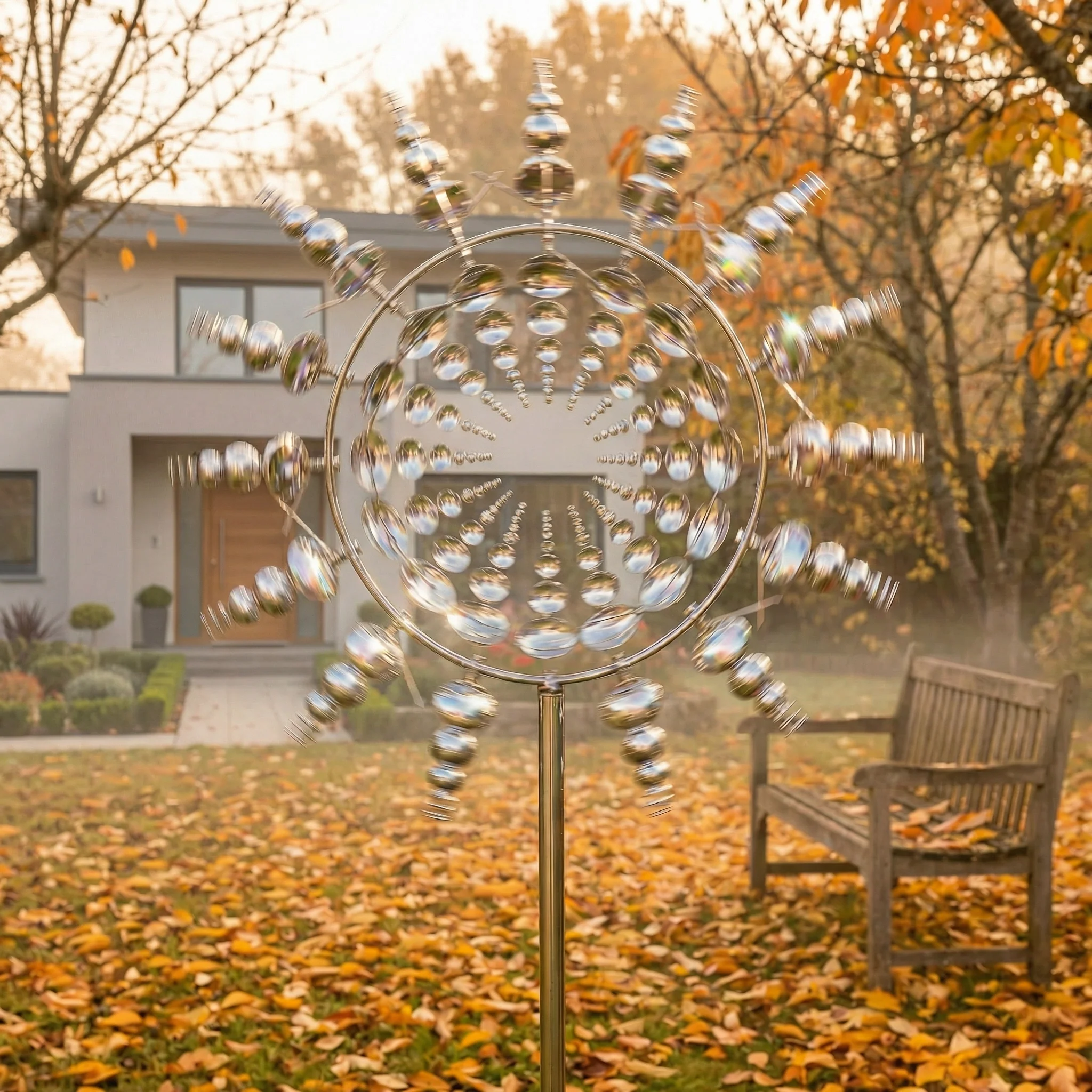 Moulin à Vent Magique en Métal 360° | Décoration Extérieure Jardin Résistante au Vent et à la Pluie - Image 4