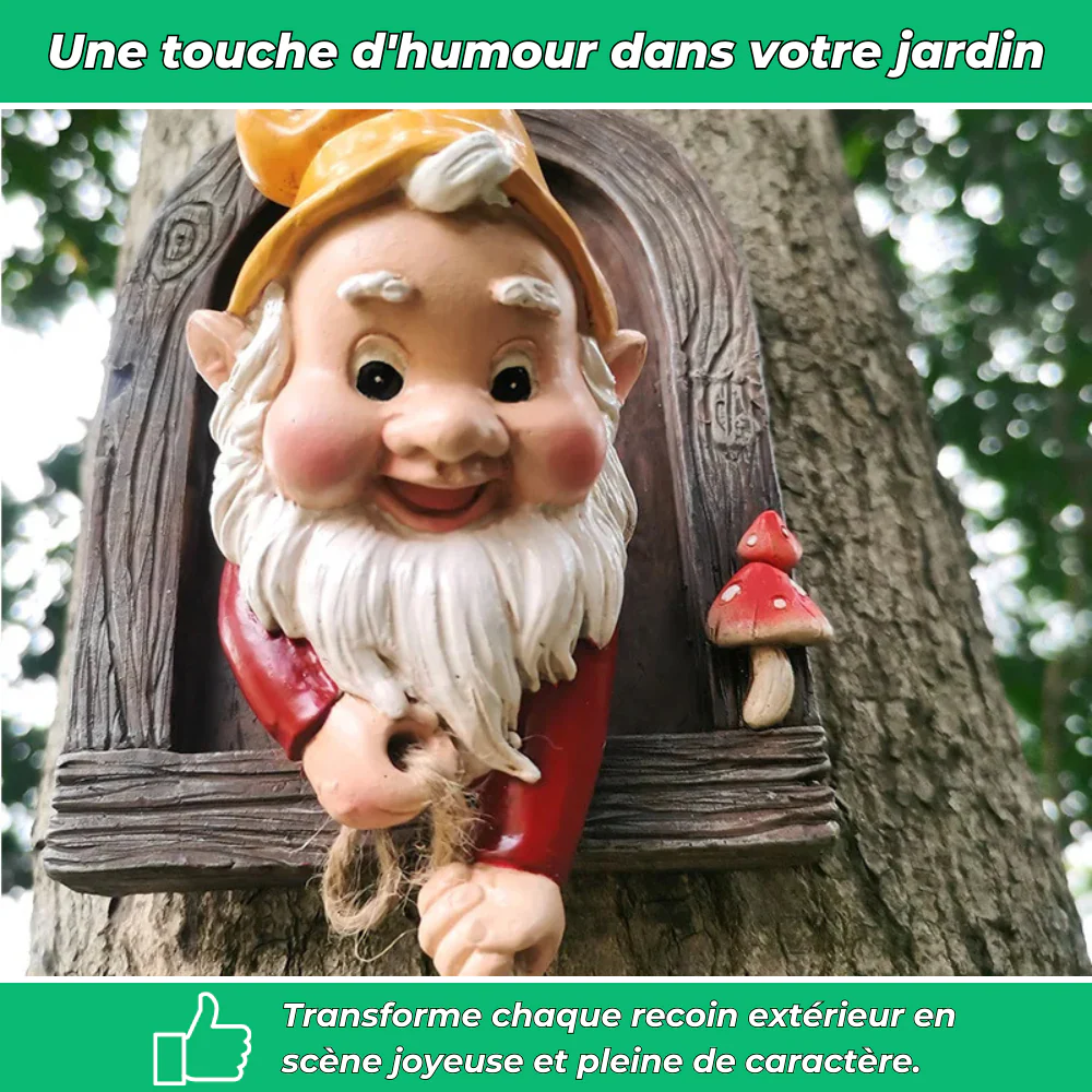 Nains de jardin avec corde décoratif en résine (lot complet) - Image 2
