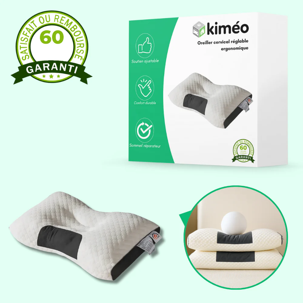 Sleep'Zen | Oreiller cervical réglable ergonomique | Confort & Soulagement du cou - Image 2