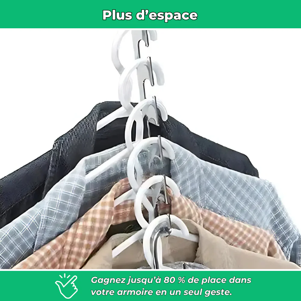 SlimDress – Organisateur de cintres, la solution gain de place instantanée - Image 3
